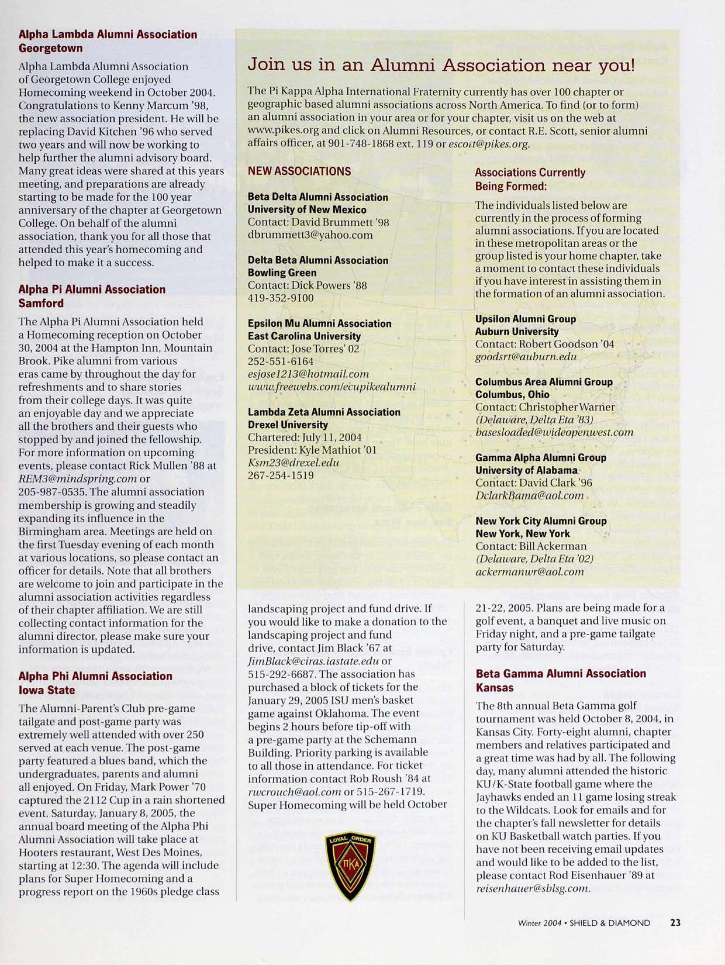 Join Us In An Alumni Association Near You!